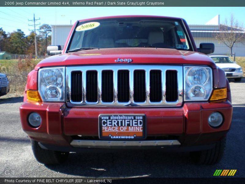 Inferno Red Pearl / Dark Slate Gray/Light Graystone 2006 Jeep Commander Limited 4x4