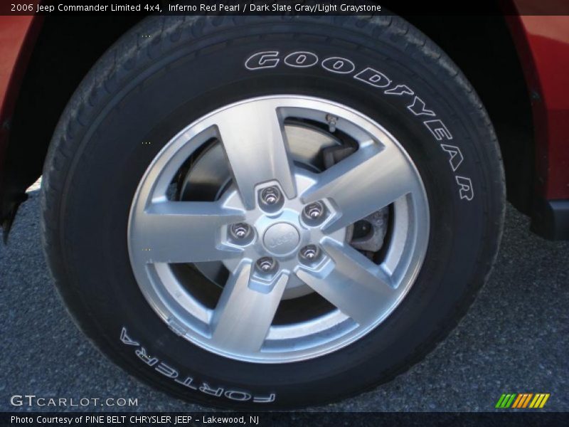 Inferno Red Pearl / Dark Slate Gray/Light Graystone 2006 Jeep Commander Limited 4x4