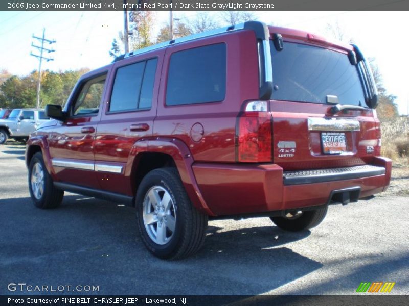 Inferno Red Pearl / Dark Slate Gray/Light Graystone 2006 Jeep Commander Limited 4x4