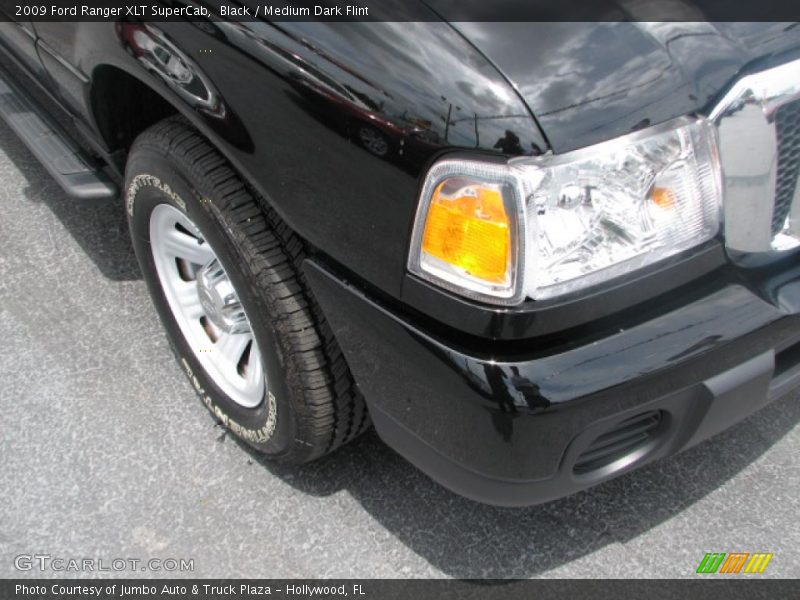 Black / Medium Dark Flint 2009 Ford Ranger XLT SuperCab