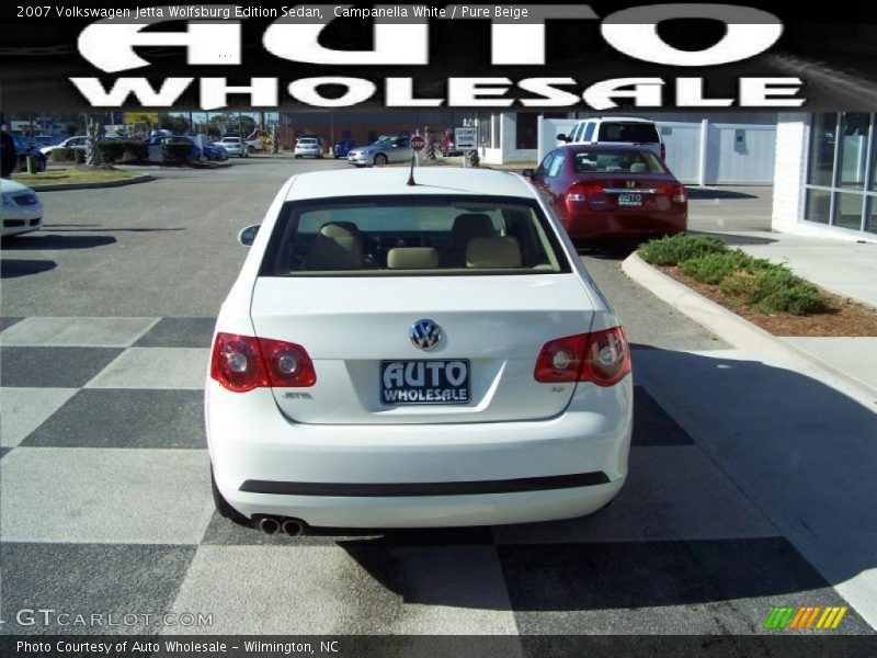 Campanella White / Pure Beige 2007 Volkswagen Jetta Wolfsburg Edition Sedan