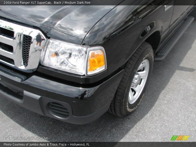 Black / Medium Dark Flint 2009 Ford Ranger XLT SuperCab