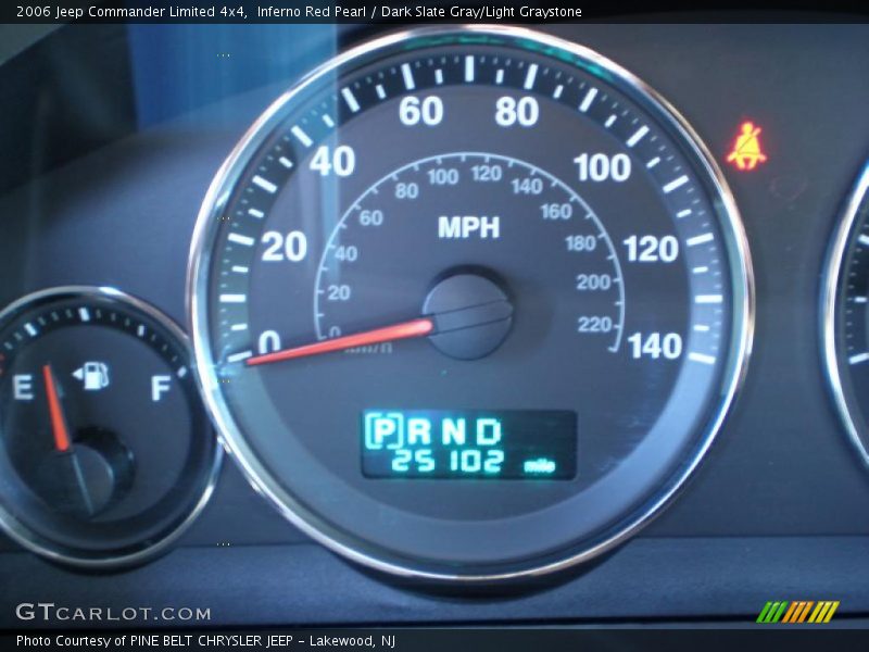 Inferno Red Pearl / Dark Slate Gray/Light Graystone 2006 Jeep Commander Limited 4x4