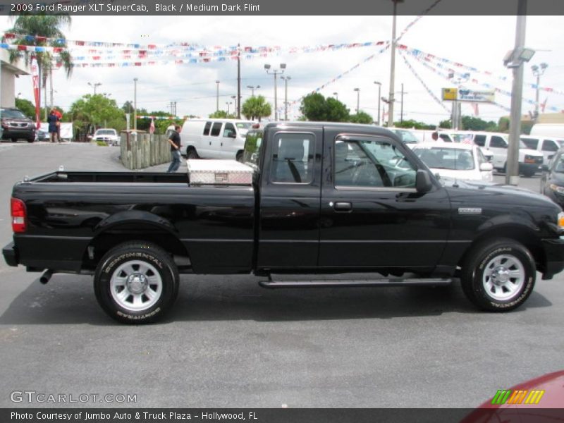 Black / Medium Dark Flint 2009 Ford Ranger XLT SuperCab