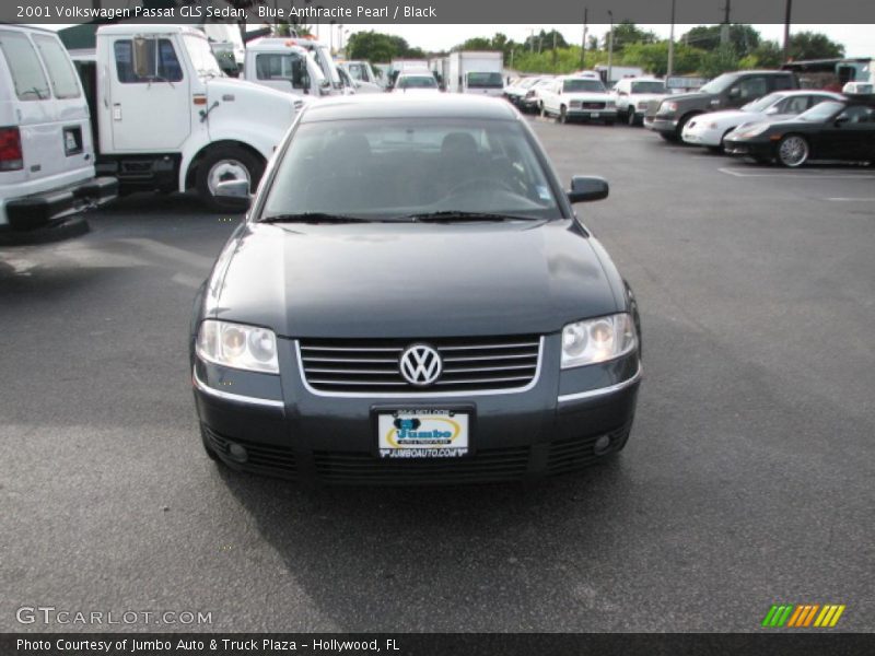 Blue Anthracite Pearl / Black 2001 Volkswagen Passat GLS Sedan