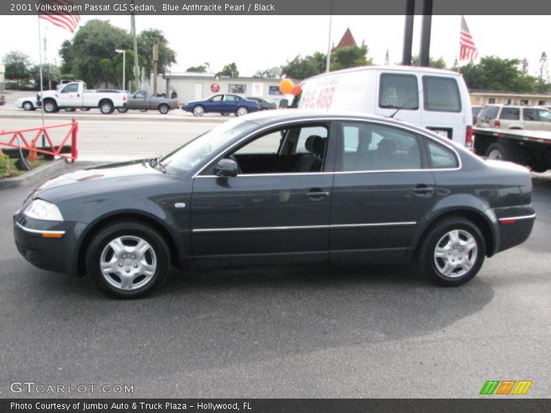 Blue Anthracite Pearl / Black 2001 Volkswagen Passat GLS Sedan