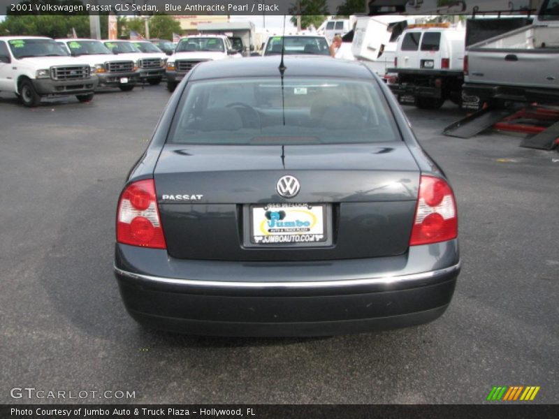 Blue Anthracite Pearl / Black 2001 Volkswagen Passat GLS Sedan