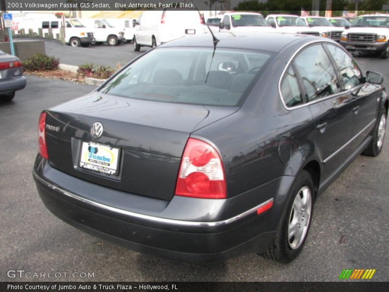 Blue Anthracite Pearl / Black 2001 Volkswagen Passat GLS Sedan