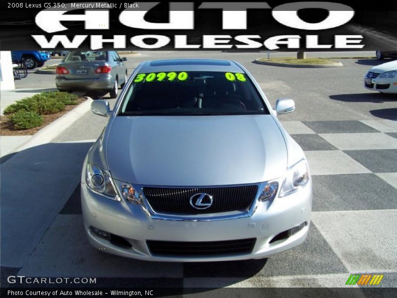 Mercury Metallic / Black 2008 Lexus GS 350