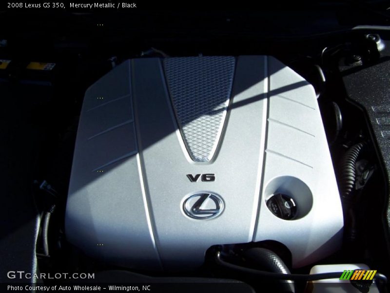 Mercury Metallic / Black 2008 Lexus GS 350