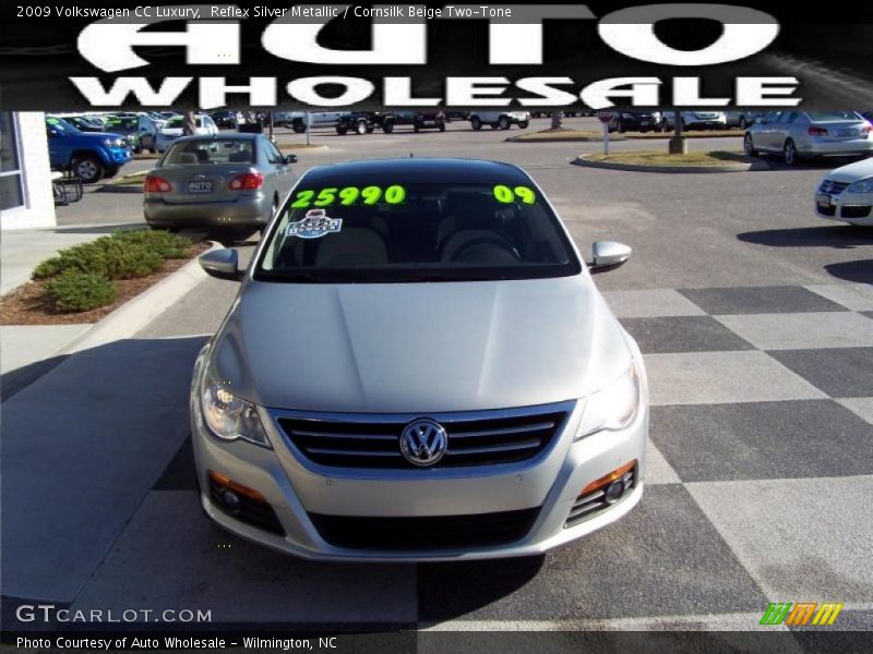 Reflex Silver Metallic / Cornsilk Beige Two-Tone 2009 Volkswagen CC Luxury