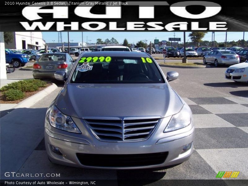 Titanium Gray Metallic / Jet Black 2010 Hyundai Genesis 3.8 Sedan