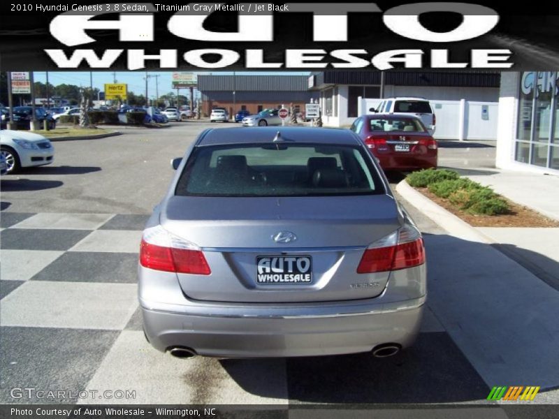 Titanium Gray Metallic / Jet Black 2010 Hyundai Genesis 3.8 Sedan