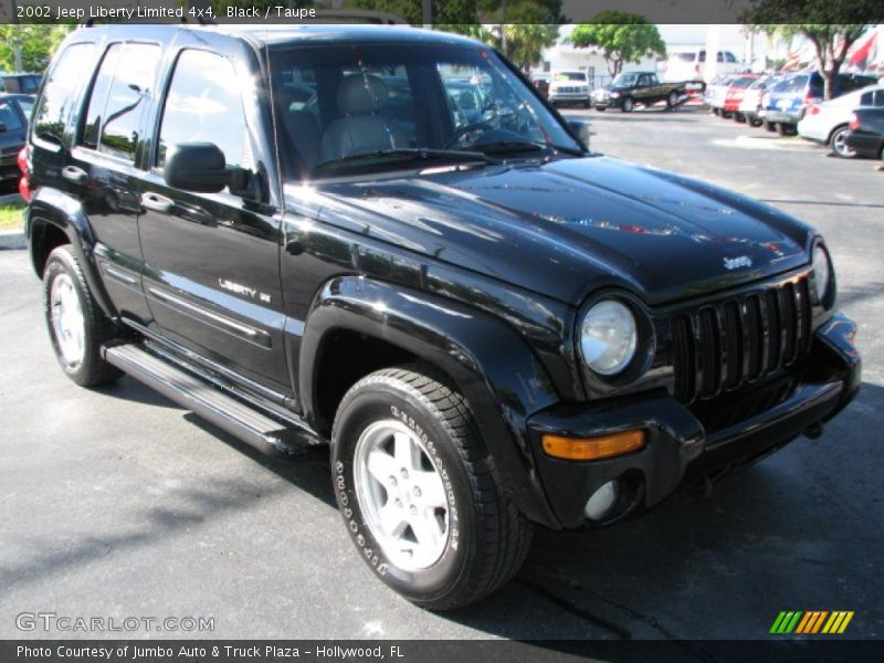 Black / Taupe 2002 Jeep Liberty Limited 4x4