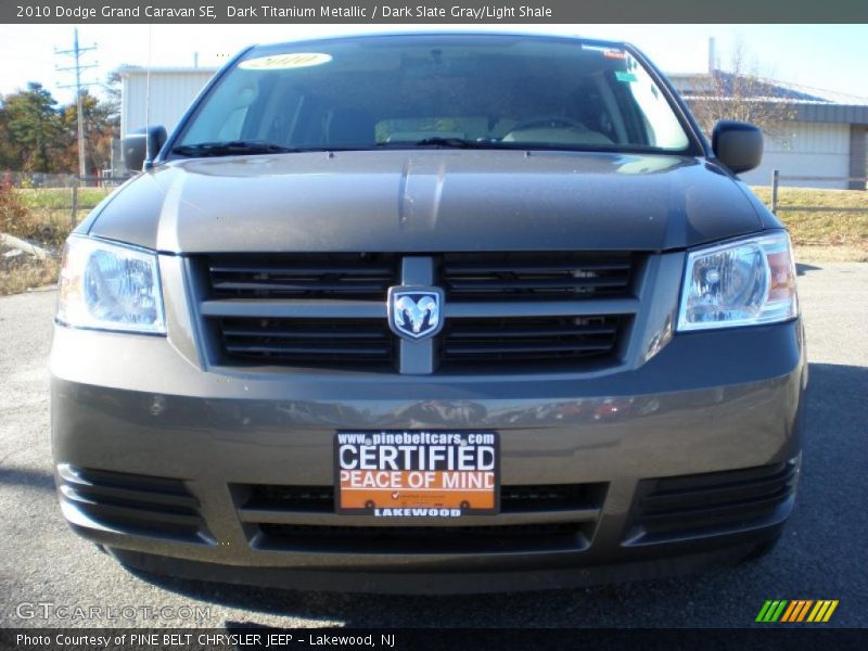 Dark Titanium Metallic / Dark Slate Gray/Light Shale 2010 Dodge Grand Caravan SE