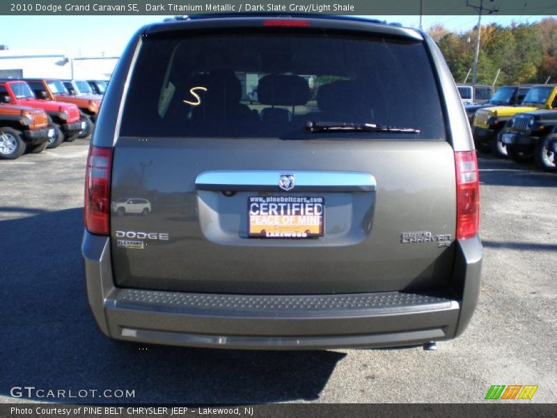 Dark Titanium Metallic / Dark Slate Gray/Light Shale 2010 Dodge Grand Caravan SE