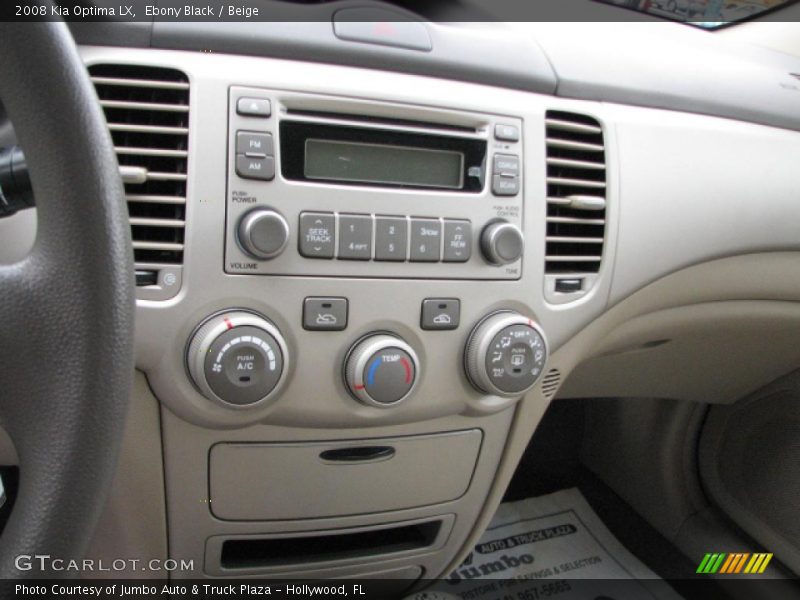 Ebony Black / Beige 2008 Kia Optima LX