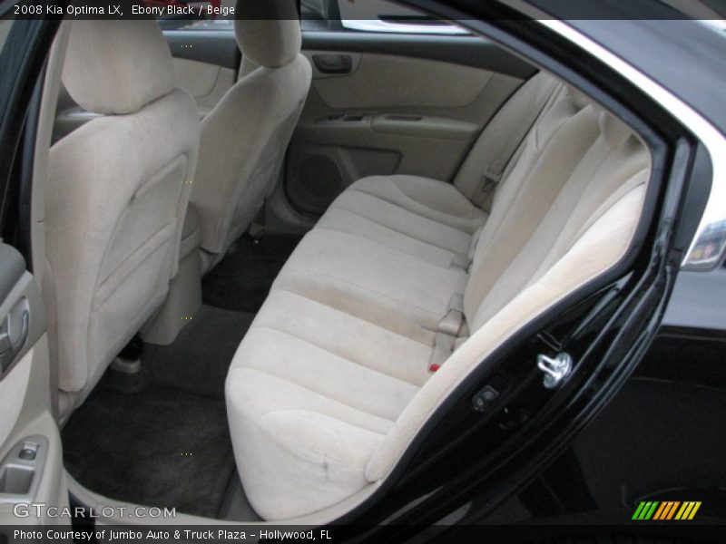 Ebony Black / Beige 2008 Kia Optima LX