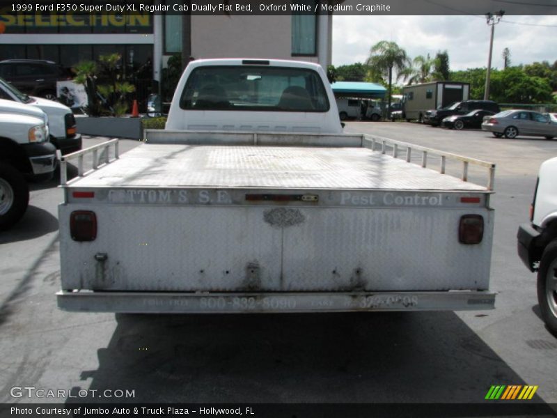 Oxford White / Medium Graphite 1999 Ford F350 Super Duty XL Regular Cab Dually Flat Bed