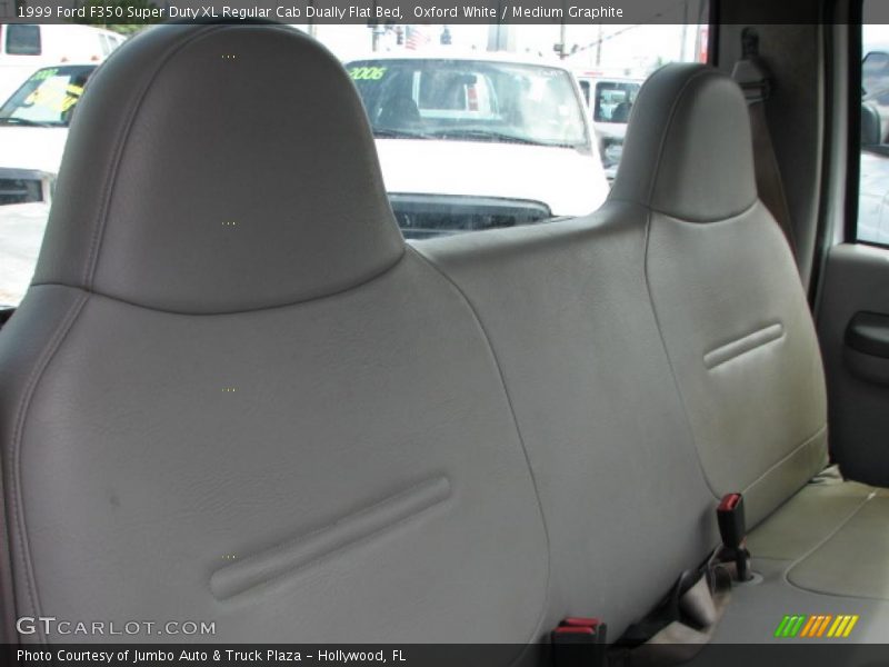 Oxford White / Medium Graphite 1999 Ford F350 Super Duty XL Regular Cab Dually Flat Bed