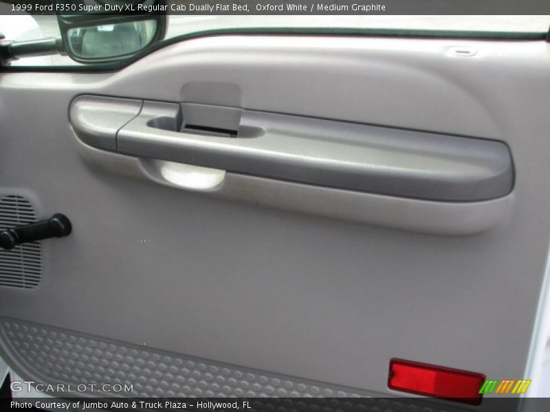 Oxford White / Medium Graphite 1999 Ford F350 Super Duty XL Regular Cab Dually Flat Bed
