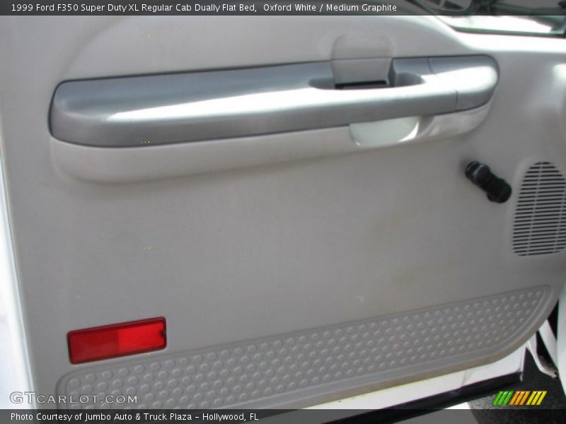 Oxford White / Medium Graphite 1999 Ford F350 Super Duty XL Regular Cab Dually Flat Bed