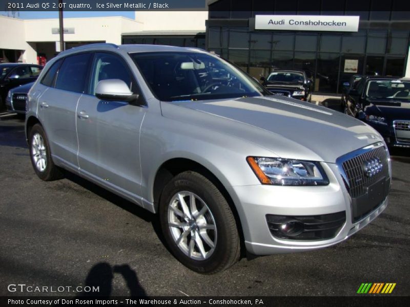 Ice Silver Metallic / Black 2011 Audi Q5 2.0T quattro
