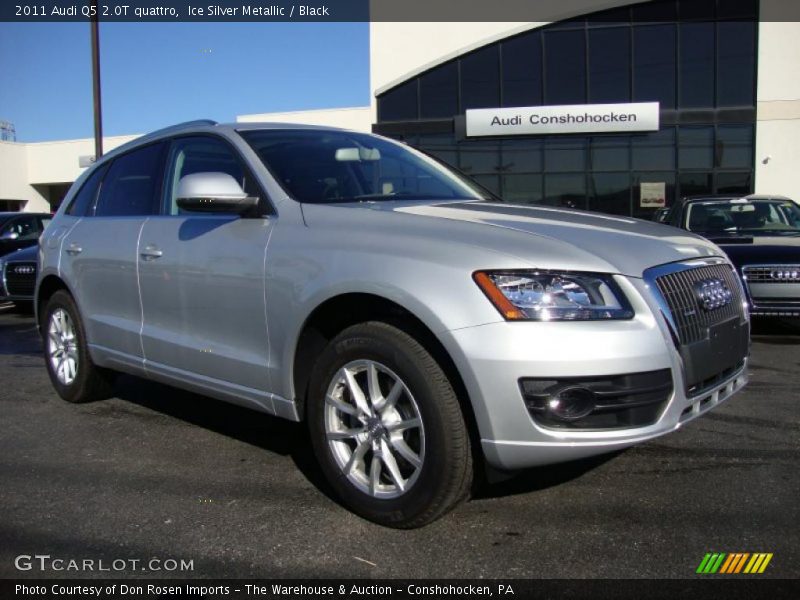 Ice Silver Metallic / Black 2011 Audi Q5 2.0T quattro