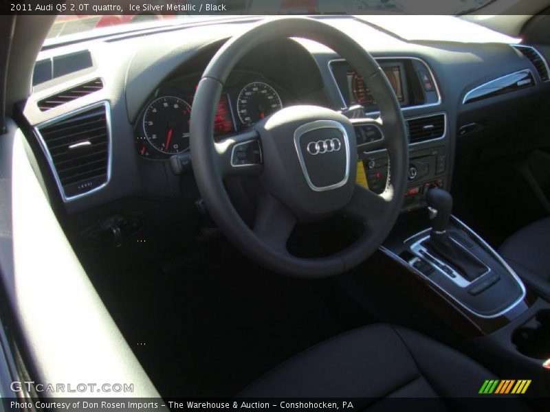 Ice Silver Metallic / Black 2011 Audi Q5 2.0T quattro