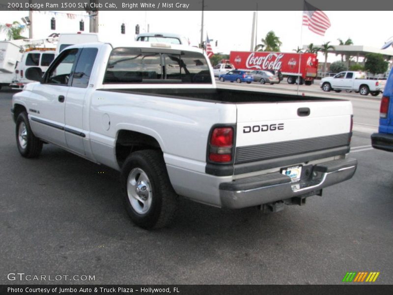 Bright White / Mist Gray 2001 Dodge Ram 1500 SLT Club Cab