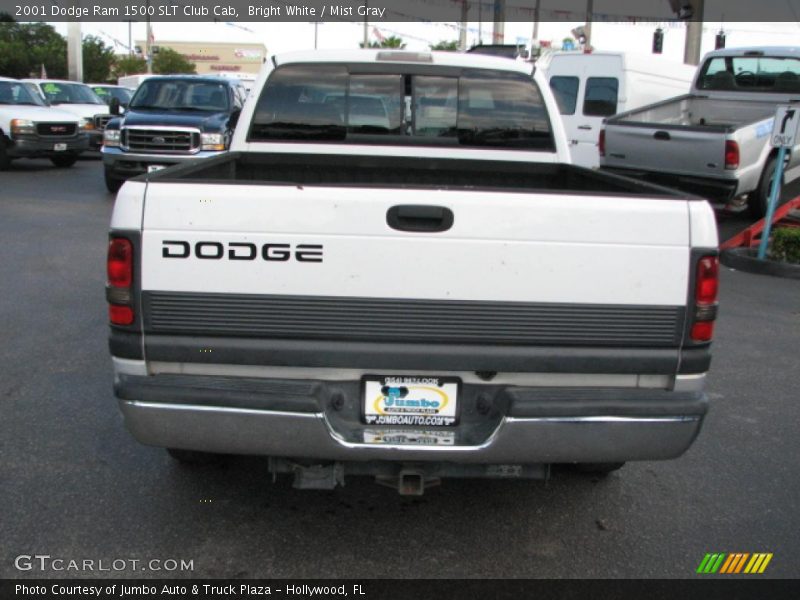 Bright White / Mist Gray 2001 Dodge Ram 1500 SLT Club Cab
