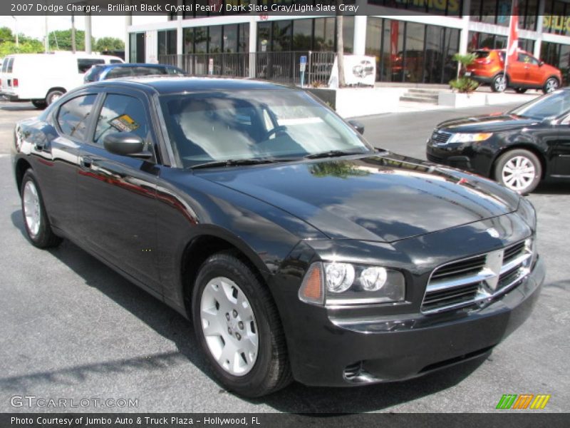 Brilliant Black Crystal Pearl / Dark Slate Gray/Light Slate Gray 2007 Dodge Charger