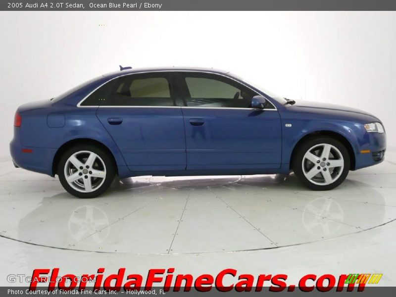 Ocean Blue Pearl / Ebony 2005 Audi A4 2.0T Sedan