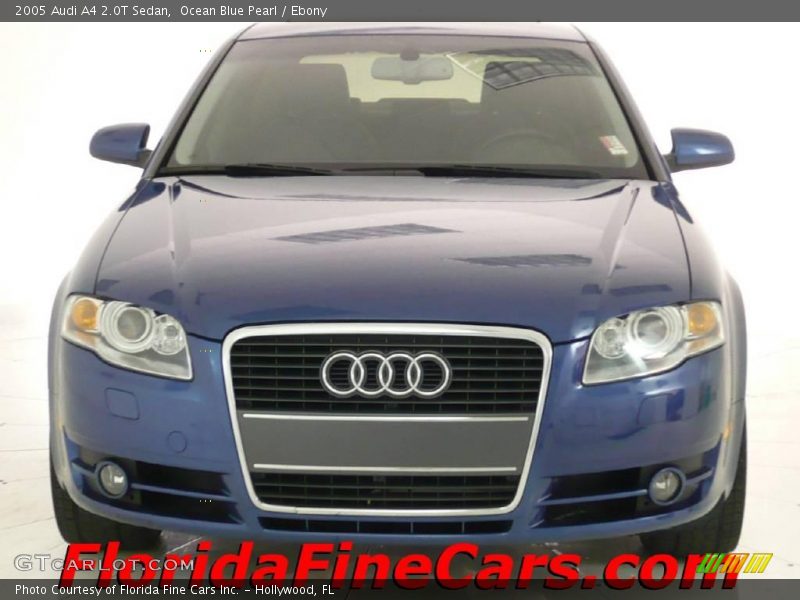 Ocean Blue Pearl / Ebony 2005 Audi A4 2.0T Sedan