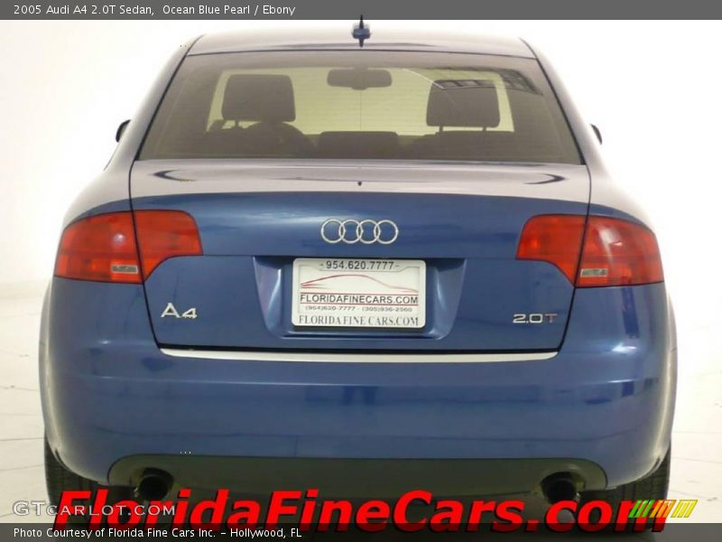 Ocean Blue Pearl / Ebony 2005 Audi A4 2.0T Sedan