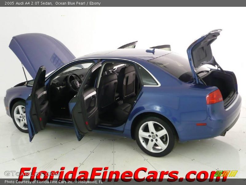 Ocean Blue Pearl / Ebony 2005 Audi A4 2.0T Sedan