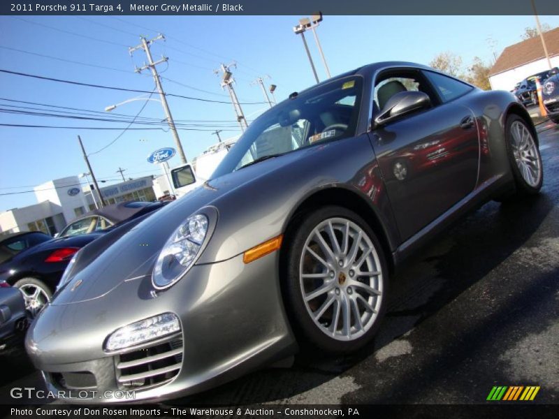 Meteor Grey Metallic / Black 2011 Porsche 911 Targa 4