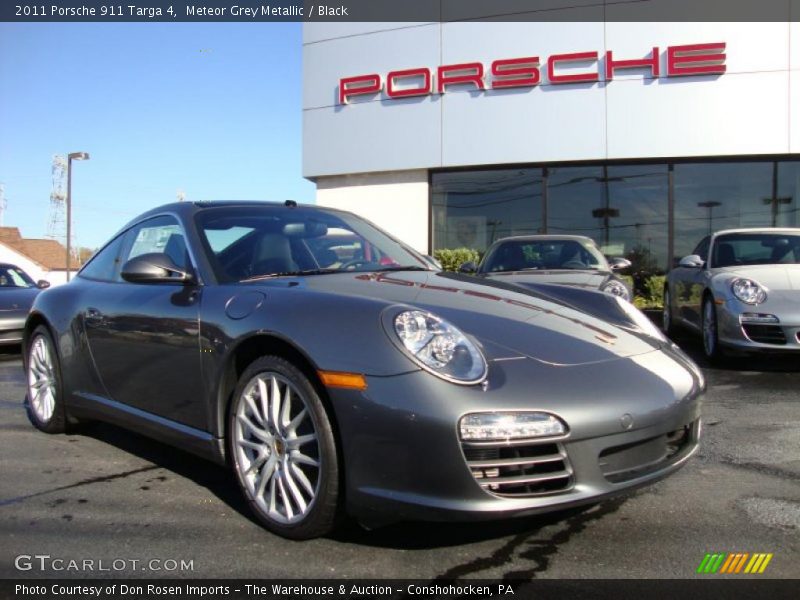 Meteor Grey Metallic / Black 2011 Porsche 911 Targa 4