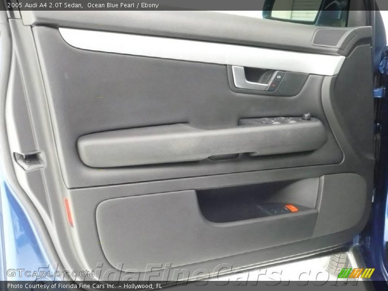 Ocean Blue Pearl / Ebony 2005 Audi A4 2.0T Sedan