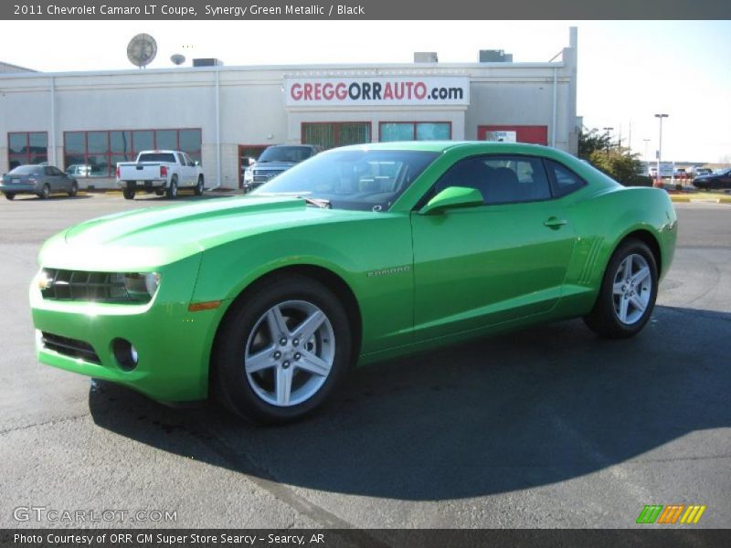 Synergy Green Metallic / Black 2011 Chevrolet Camaro LT Coupe