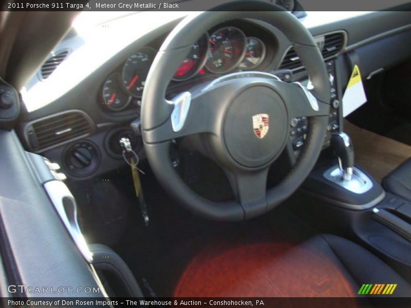 Meteor Grey Metallic / Black 2011 Porsche 911 Targa 4