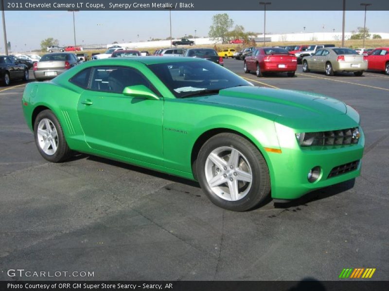 Synergy Green Metallic / Black 2011 Chevrolet Camaro LT Coupe