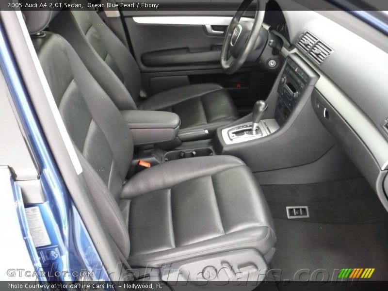 Ocean Blue Pearl / Ebony 2005 Audi A4 2.0T Sedan