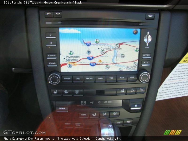 Navigation of 2011 911 Targa 4