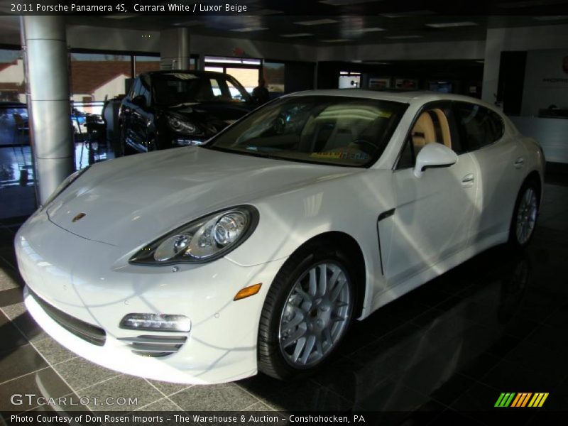 Carrara White / Luxor Beige 2011 Porsche Panamera 4S