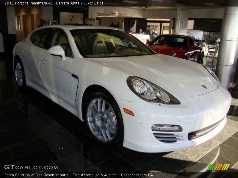 Carrara White / Luxor Beige 2011 Porsche Panamera 4S