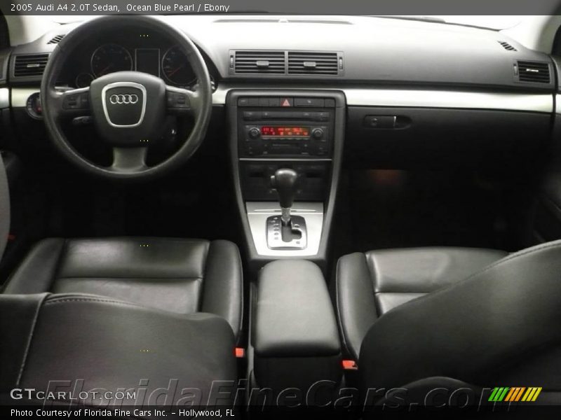 Ocean Blue Pearl / Ebony 2005 Audi A4 2.0T Sedan