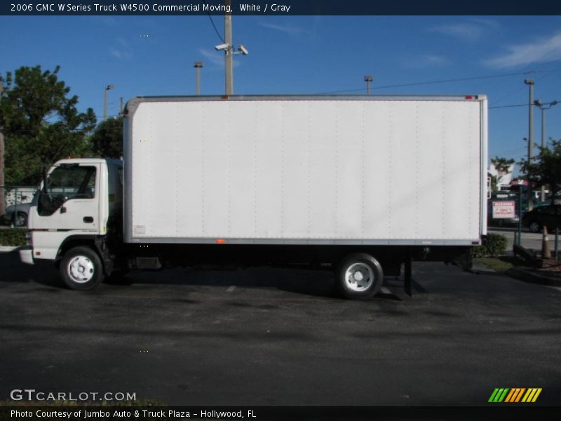 White / Gray 2006 GMC W Series Truck W4500 Commercial Moving