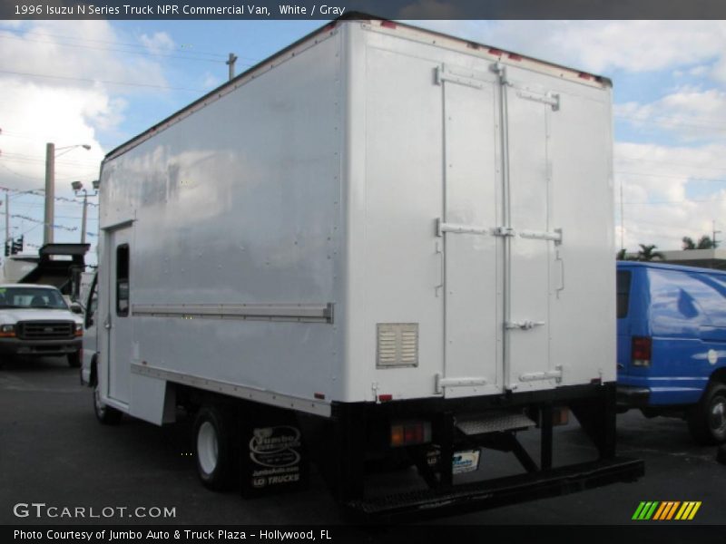 White / Gray 1996 Isuzu N Series Truck NPR Commercial Van