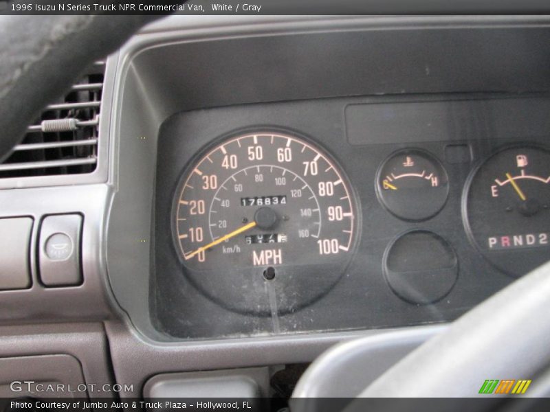 White / Gray 1996 Isuzu N Series Truck NPR Commercial Van